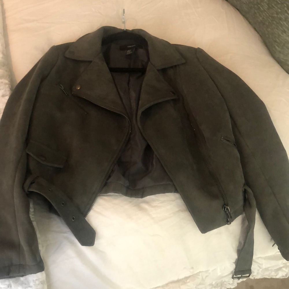 Army green Forever 21 bomber jacket